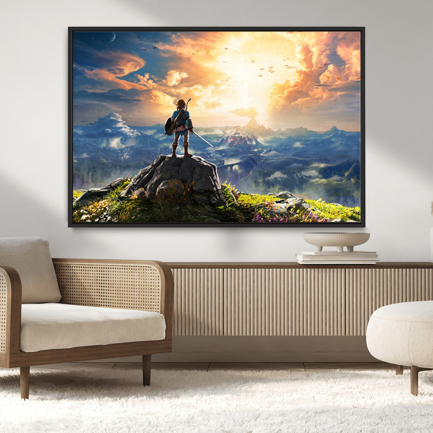 MGV-FC-36X24 - Legend of Zelda Breath of the Wild Game Wall Art Canvas, Legend of Zelda Canvas Print