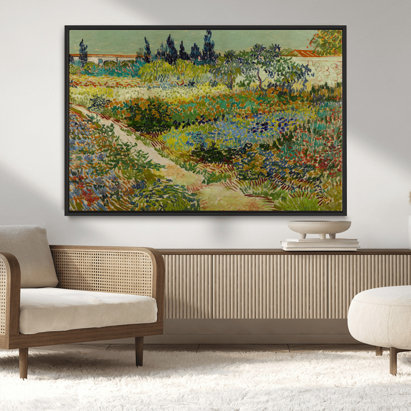 MGV-FC-36X24 - Vincent van Gogh Garden at Arles Wall Art Canvas Print