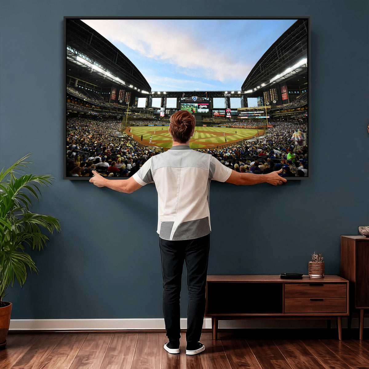 92672-MGV-CV-36X24 - Arizona Diamondbacks Team Print - Phoenix Chase Field