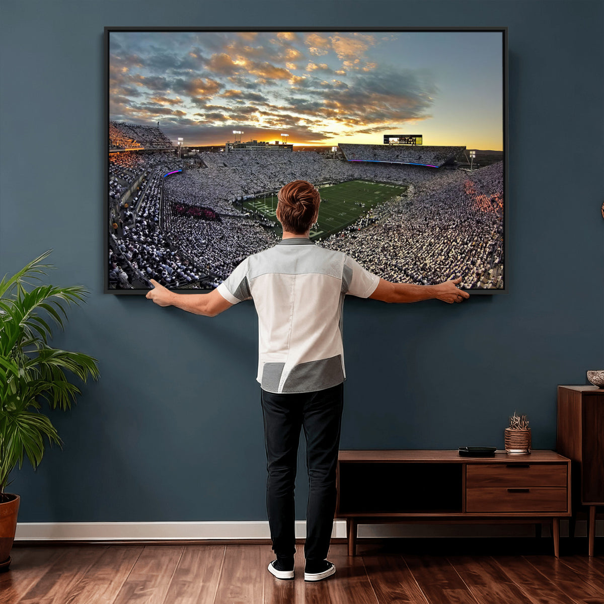 38807-MGV-CV-36X24 - Beaver Stadium Wall Art, Penn State Stadium Wall Art | Penn State Nittany Lions Football
