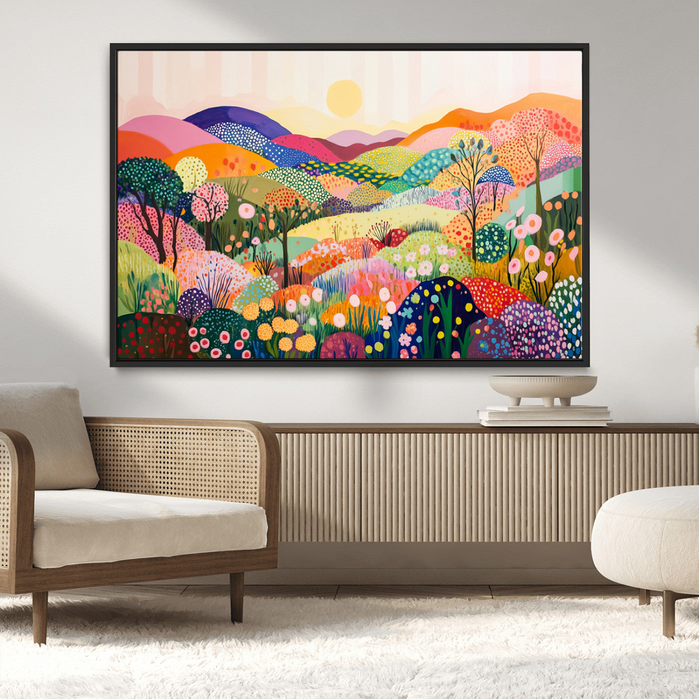 MGV-FC-36X24 - Yayoi Kusama 1986 Wall Art Print – Yayoi Kusama Wabi Sabi Japanese Wall Art Print - Vibrant Abstract