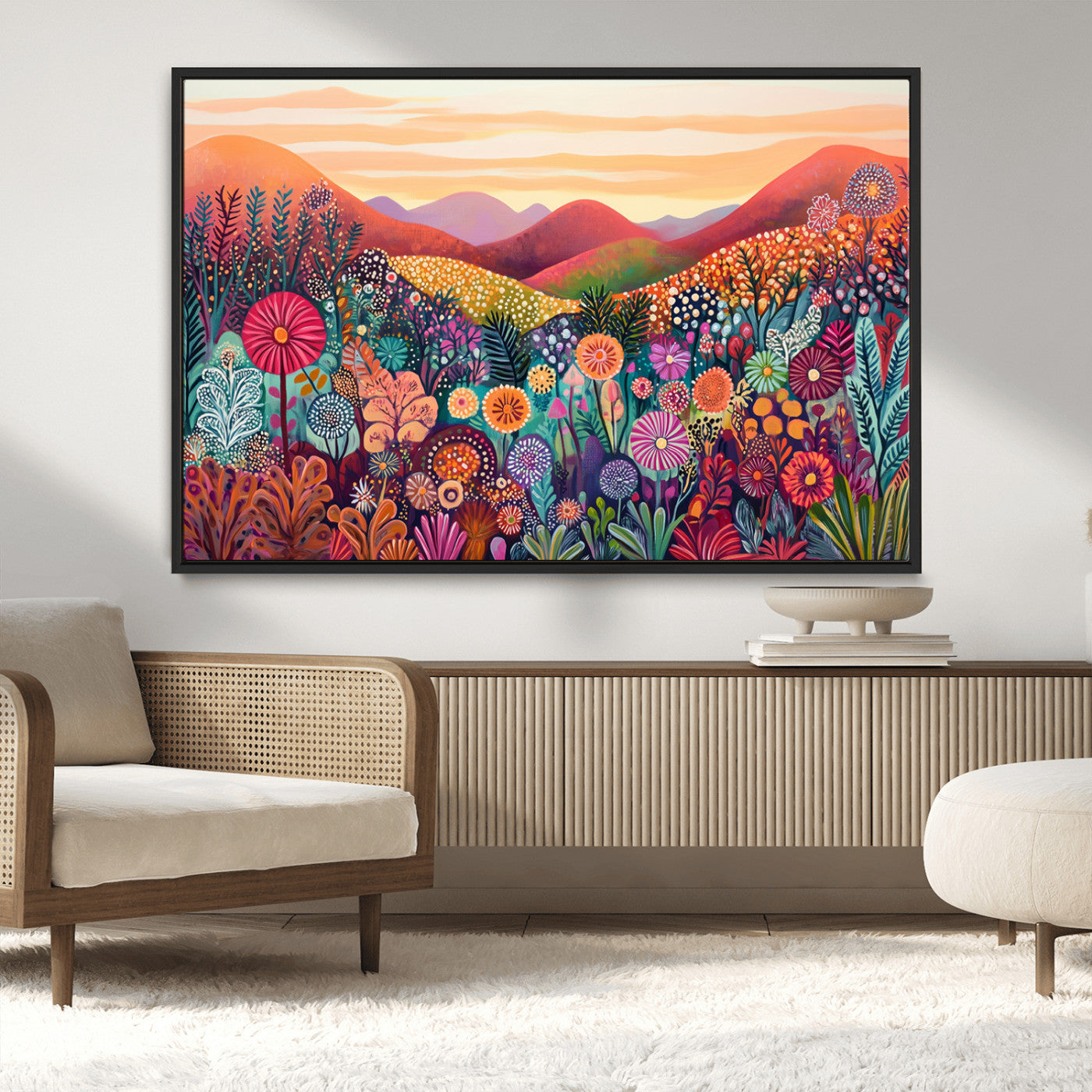 MGV-FC-36X24 - Yayoi Kusama 1986 Wall Art Print – Yayoi Kusama Wabi Sabi Japanese Wall Art Print - Vibrant Abstract
