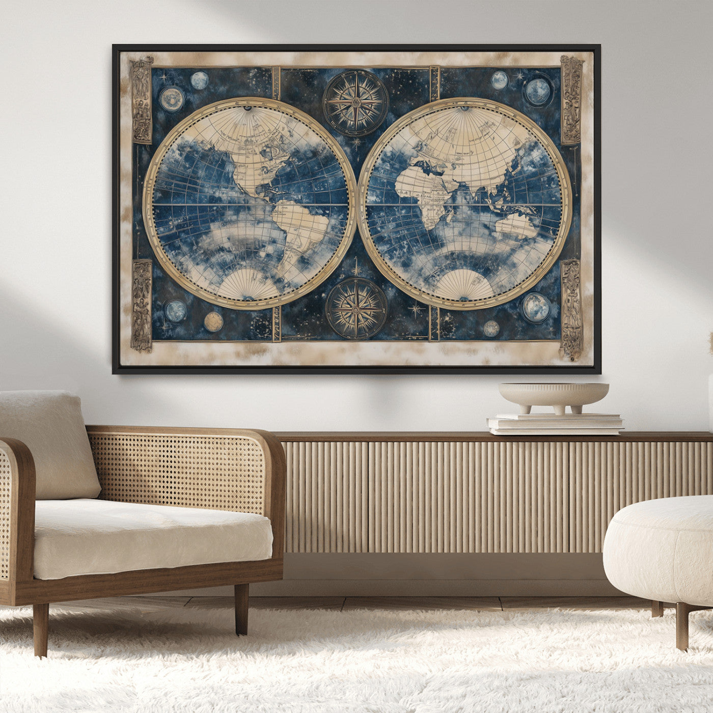 MGV-FC-36X24 - World Map Canvas Print