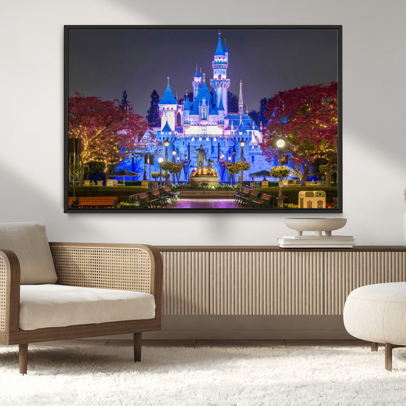 66710-MGV-CV-36X24-Large Disney Castle Wall Art Canvas Print - Magic Kingdom Kids Room Decoration Disney World