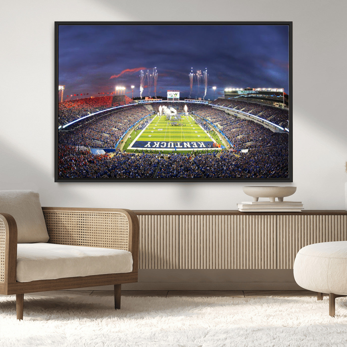 MGV-FC-36X24 - Kroger Field Canvas Wall Art - Kentucky Stadium Wall Art Print - Sunset Football Stadium Wall Decor