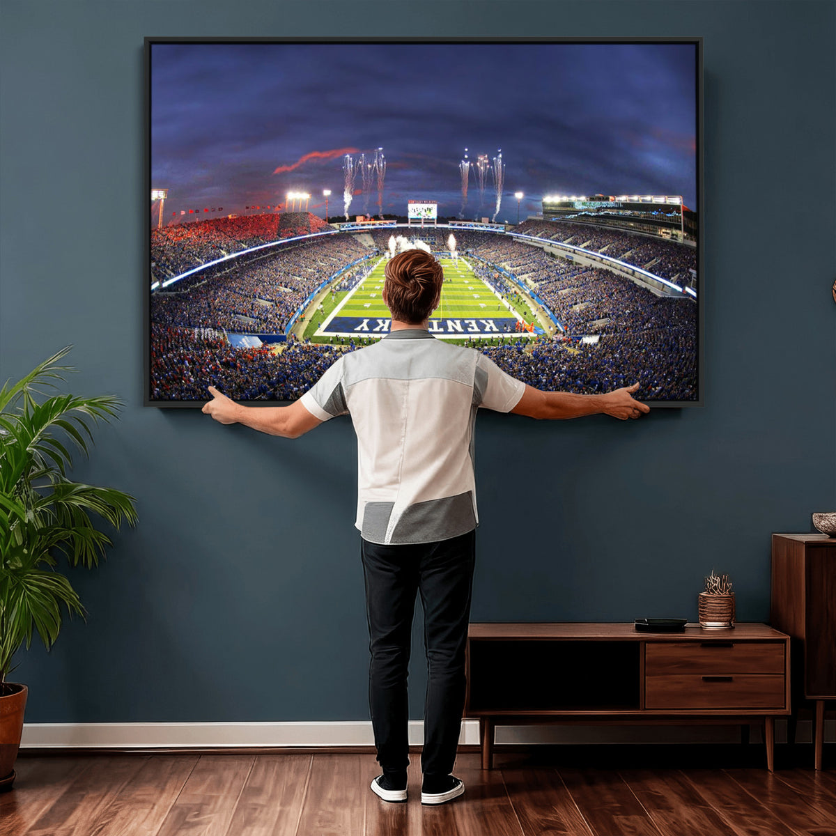 26008-MGV-CV-36X24 - Kroger Field Canvas Wall Art, Kentucky Stadium Wall Art