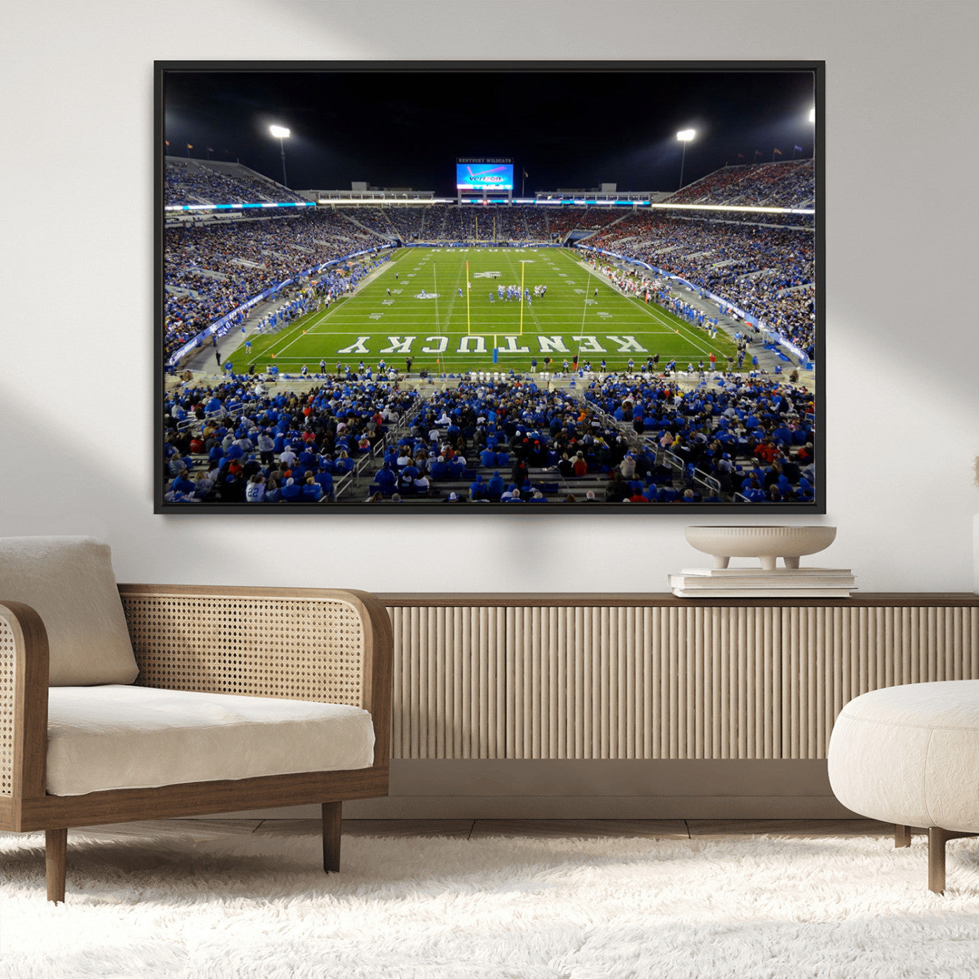 MGV-FC-36X24 - Kroger Field Canvas Wall Art - Kentucky Stadium Wall Art Print - Sunset Football Stadium Wall Decor