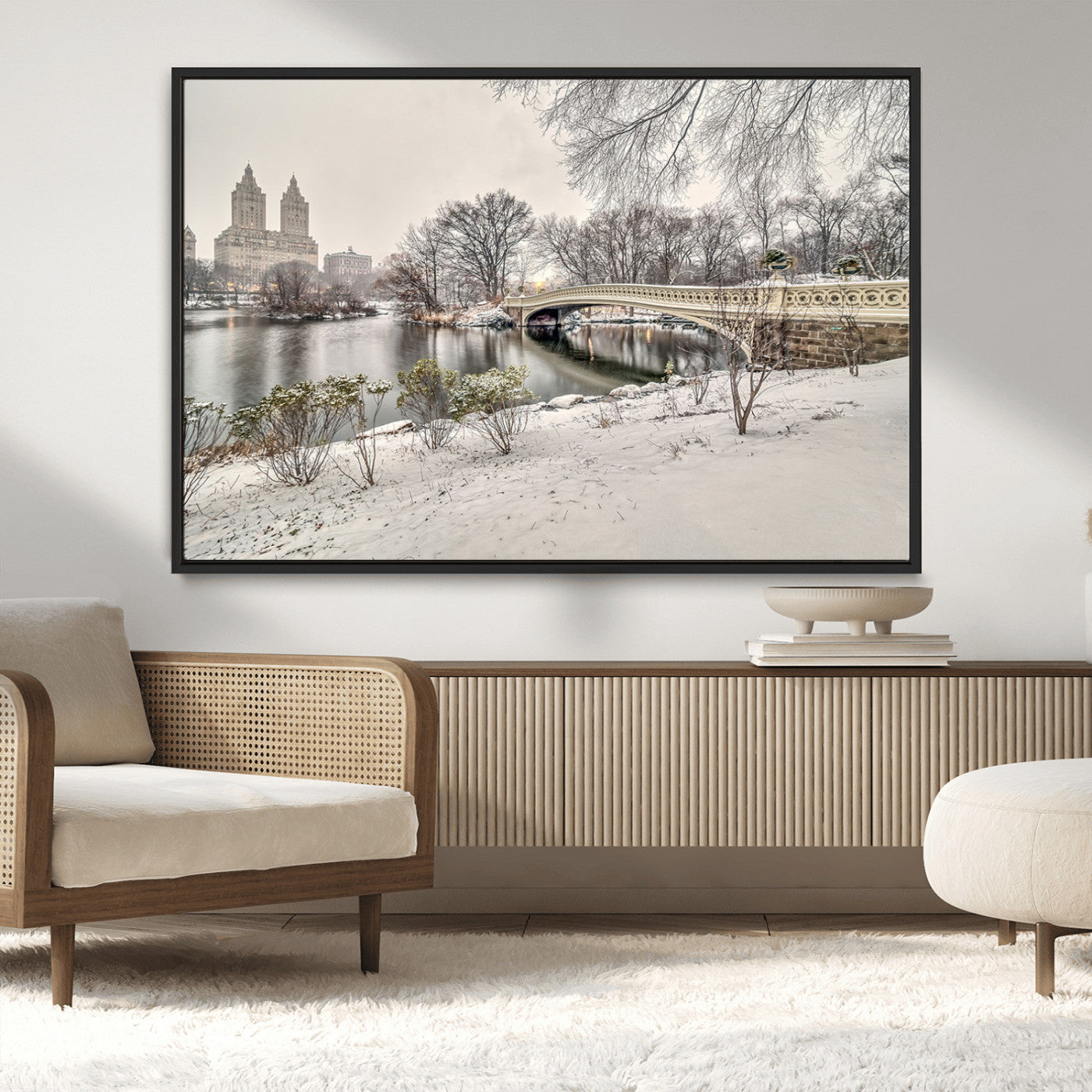 MGV-FC-36X24 - The Bow Bridge in Central Park Canvas, The Bow Bridge Canvas Print