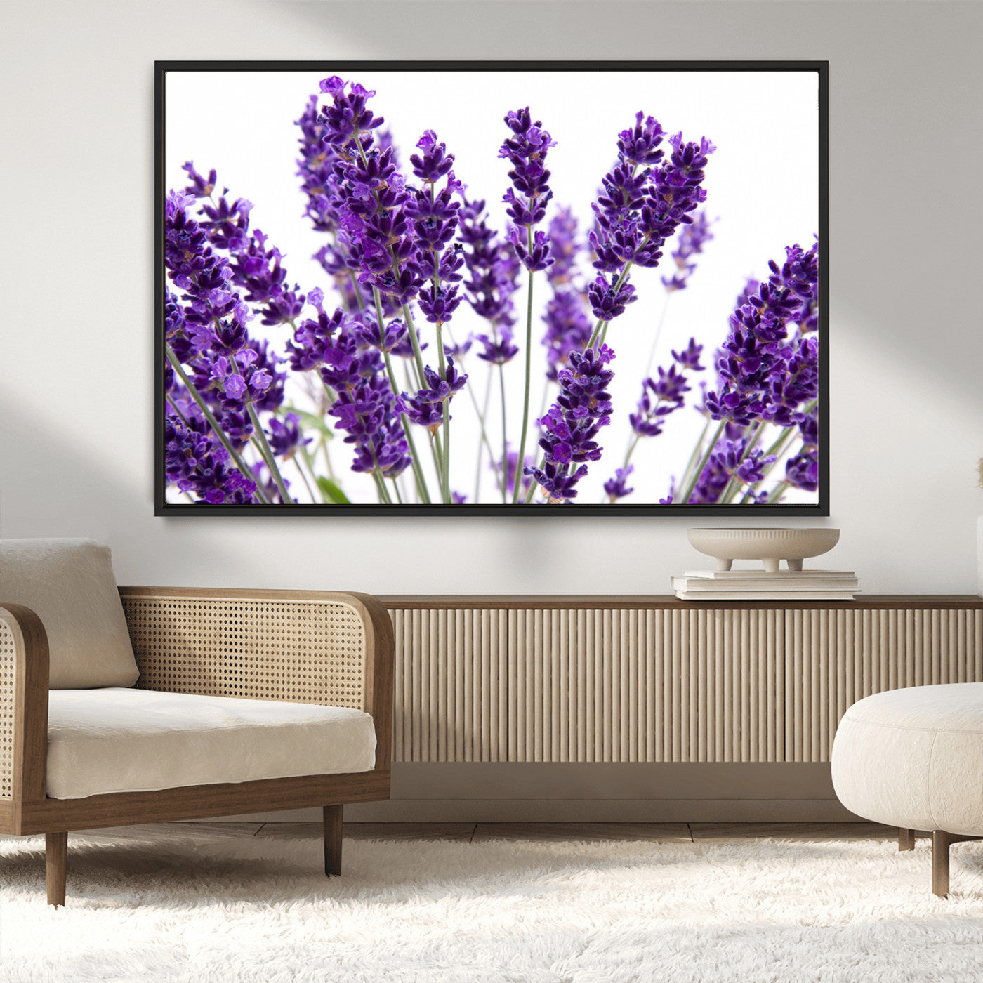 MGV-FC-36X24 - Lavender Flower Wall Art Canvas Print