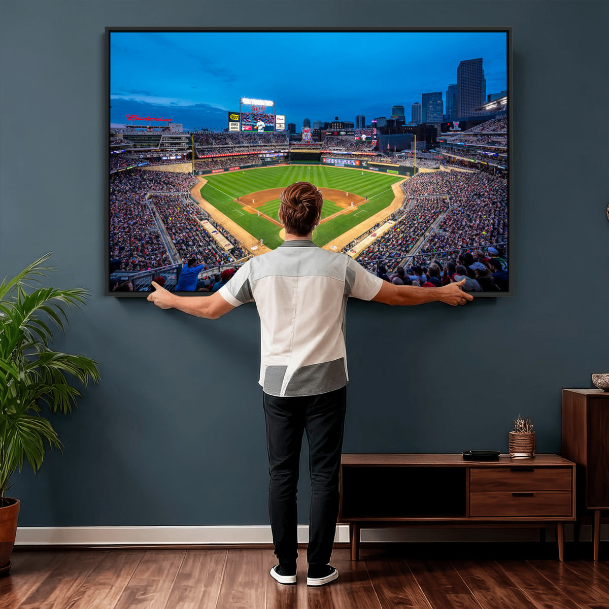 77273035-MGV-CV-36X24 - Target Field Stadium Wall Art Canvas Print, Minnesota Twins