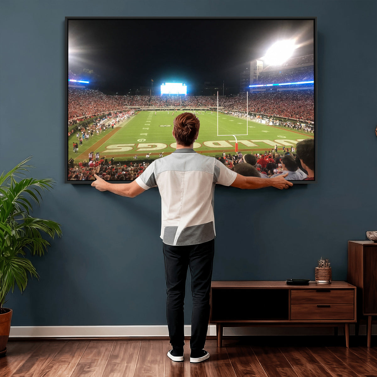 16230786-MGV-CV-36X24 - Dooley Stadium Wall Art, Sports Arena Panoramic Canvas