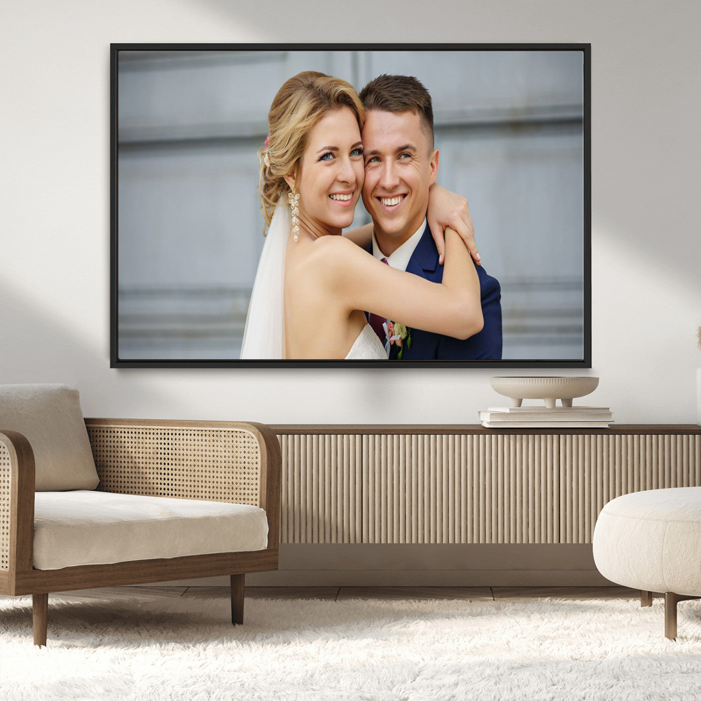MGV-FC-36X24 - Create Your Own Photo Framed Canvas Print - Custom Personalized Wall Art Print for Gift