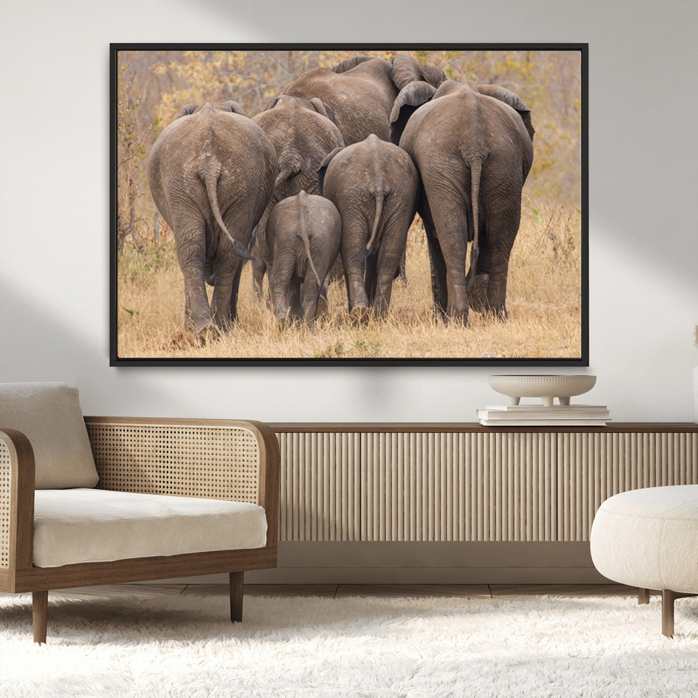 MGV-FC-36X24 - Wild Elephant Wall Art Canvas Print