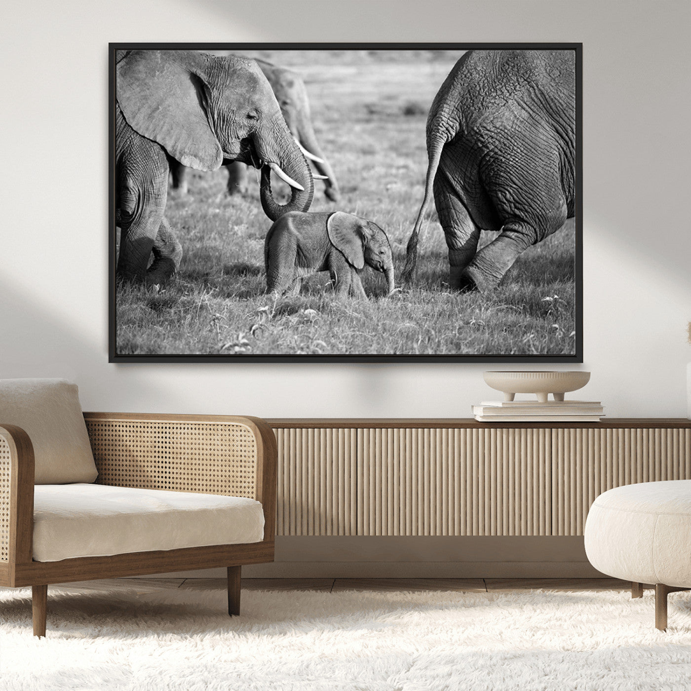 MGV-FC-36X24 - Wild Elephant Wall Art Canvas Print