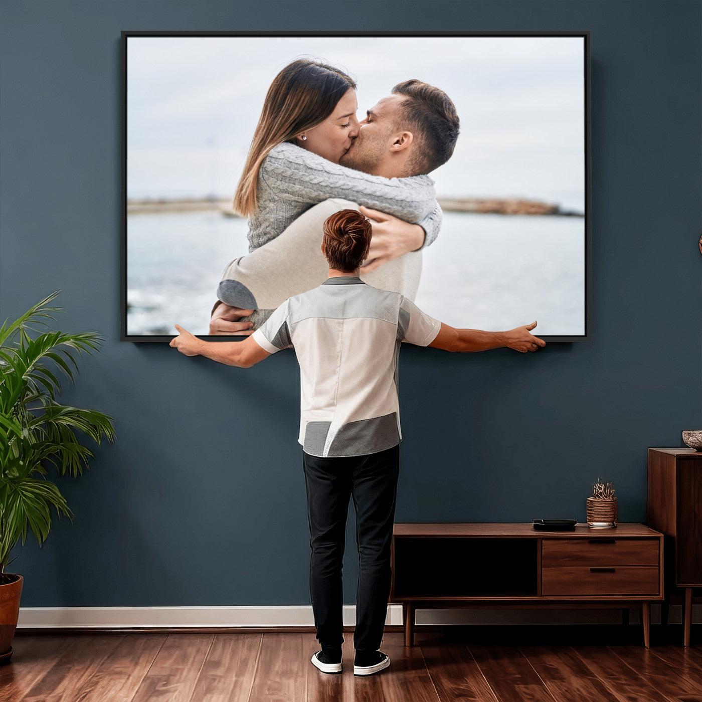 28984291-MGV-CV-36X24 - Custom Photo with Framed Canvas Wall Art Canvas Print Personalized Picture Print Framed Wall Art Digitally Printed Photo