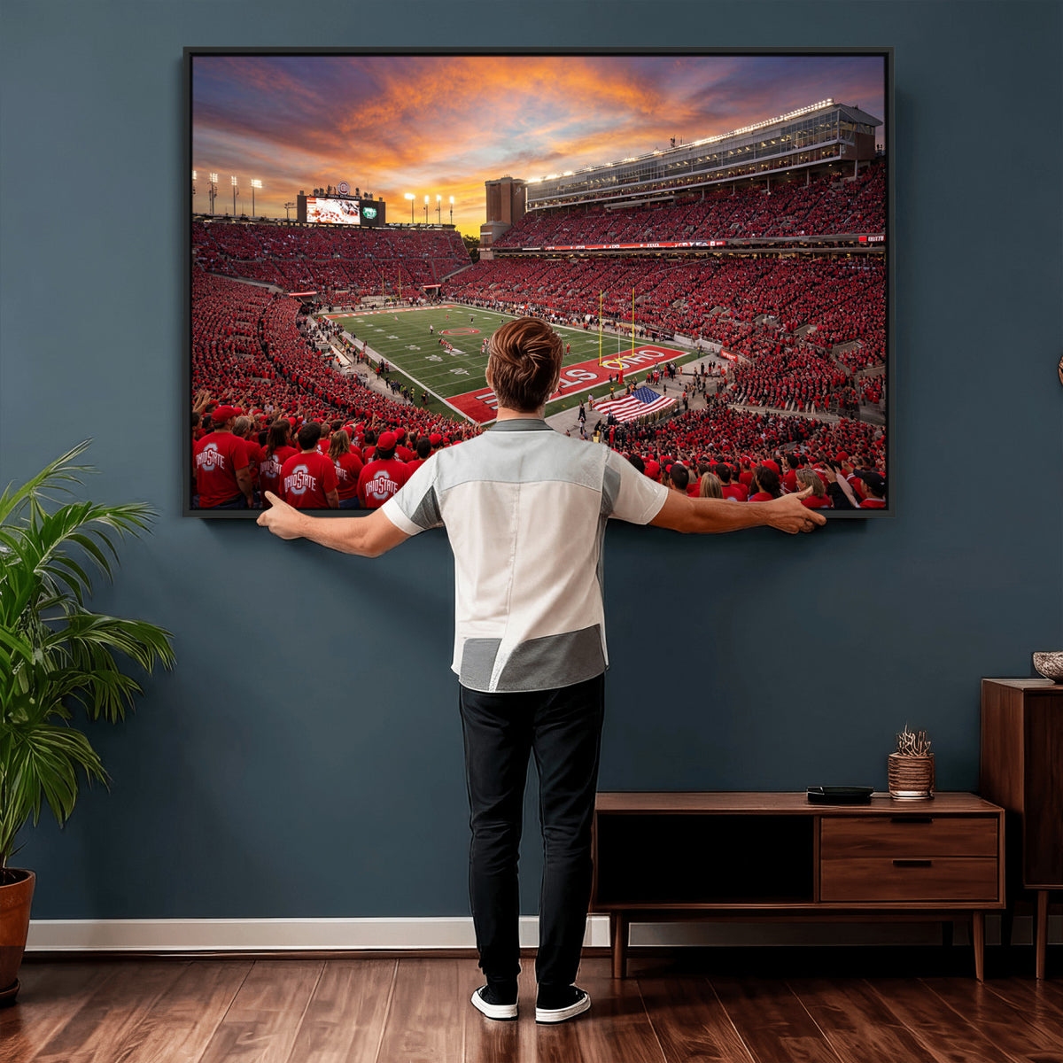 73119077-MGV-CV-36X24 - Stadium Wall Art Canvas Print