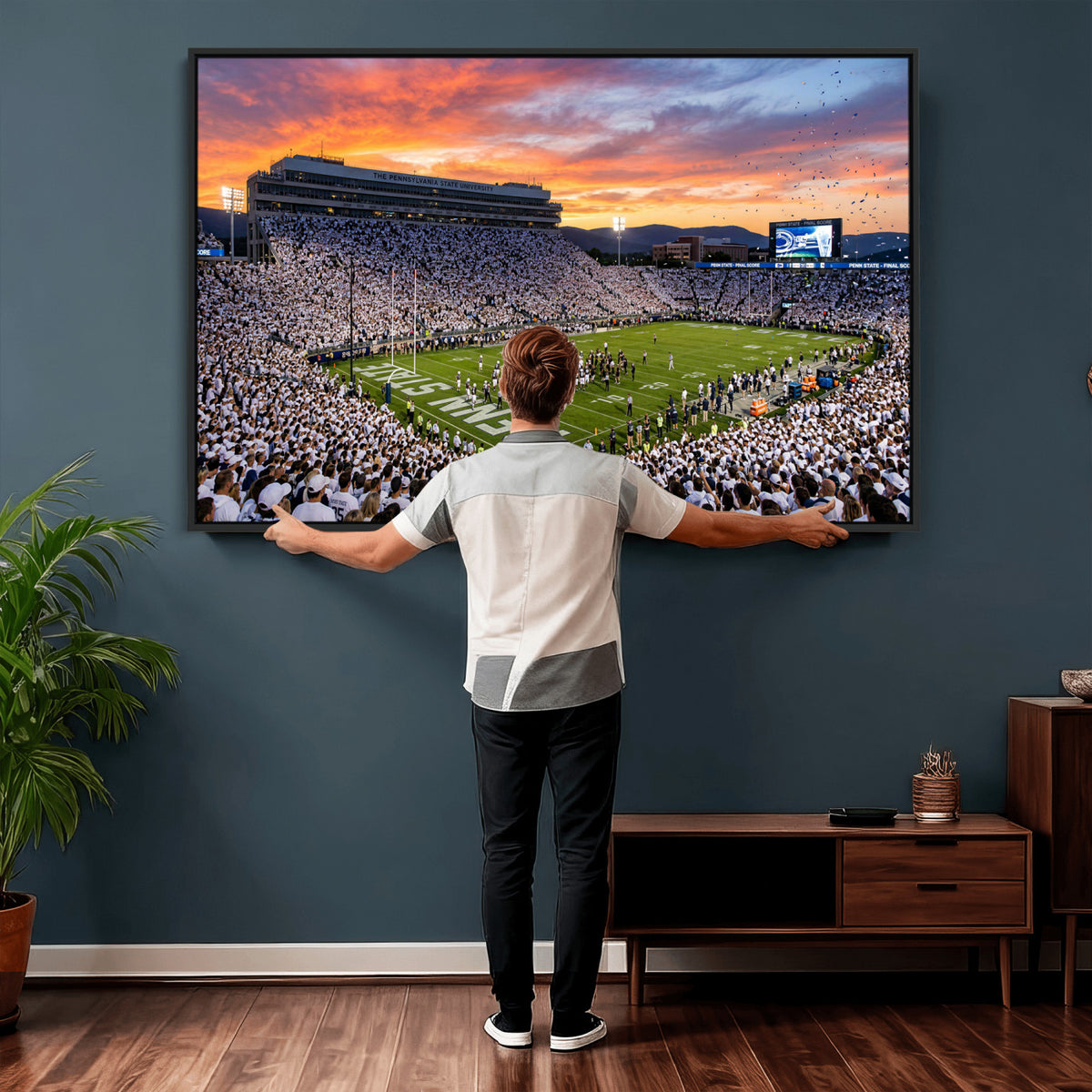 37057330-MGV-CV-36X24 - Stadium Wall Art Canvas Print