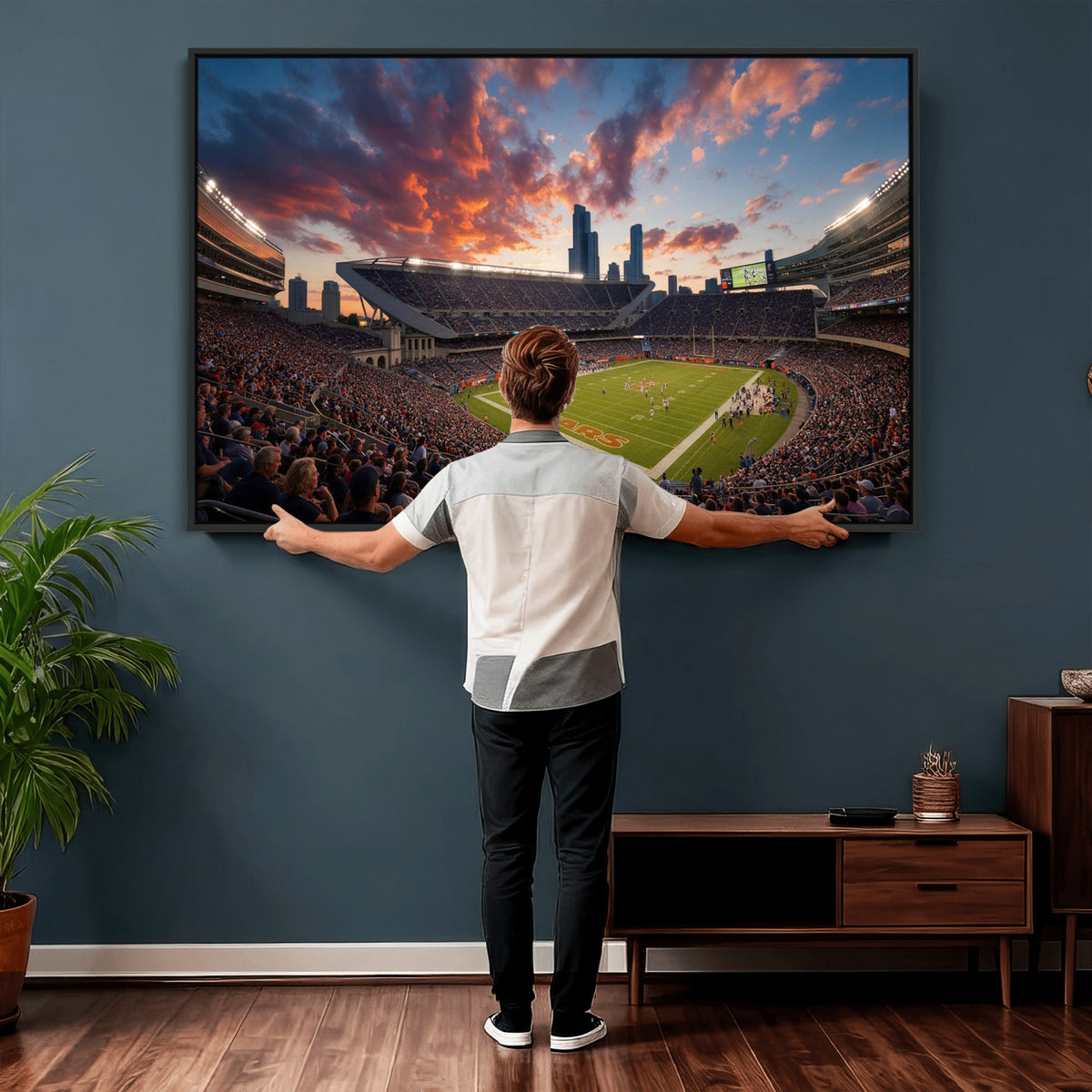 21104528-MGV-CV-36X24 - Stadium Wall Art Canvas Print