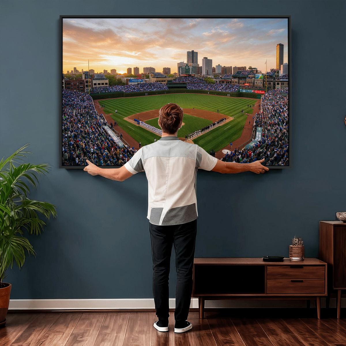 76885212-MGV-CV-36X24 - Stadium Wall Art Canvas Print