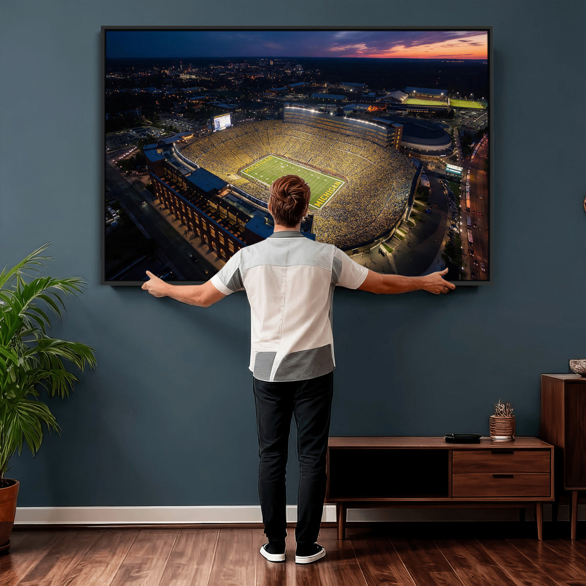 61127284-MGV-CV-36X24 - Stadium Wall Art Canvas Print