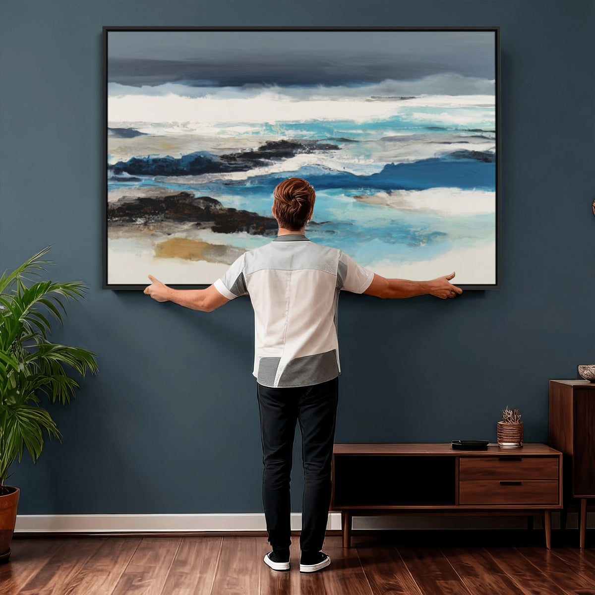 53645131-_Poster-30x20 - Extra Large Abstract Wall Art Canvas Print