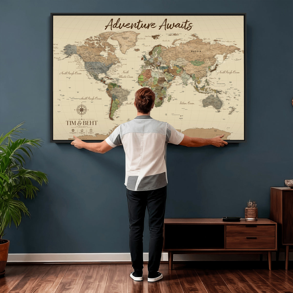 NEWMAP-22.jpgD-MGV-CV-36X24 - Personalize World Map Wall Art Canvas Print, Modern Decorative Framed Map Artwork Prints for Living Room, Office, Bedroom Wall Decor
