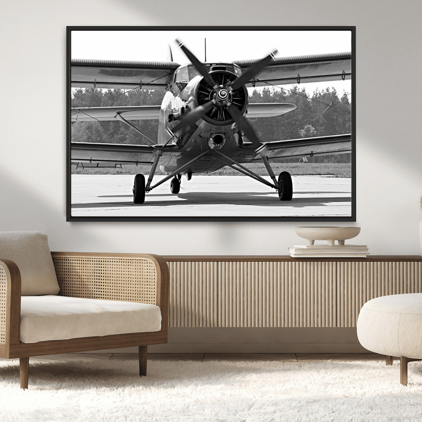 MGV-FC-36X24 - Wall Art Old War Plane Canvas Print