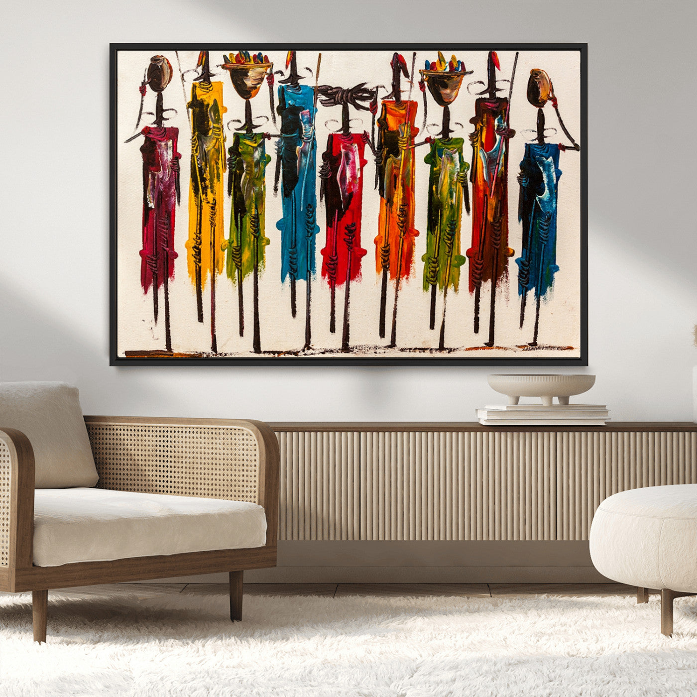 MGV-FC-36X24 - Abstract African Women Wall Art Canvas Print