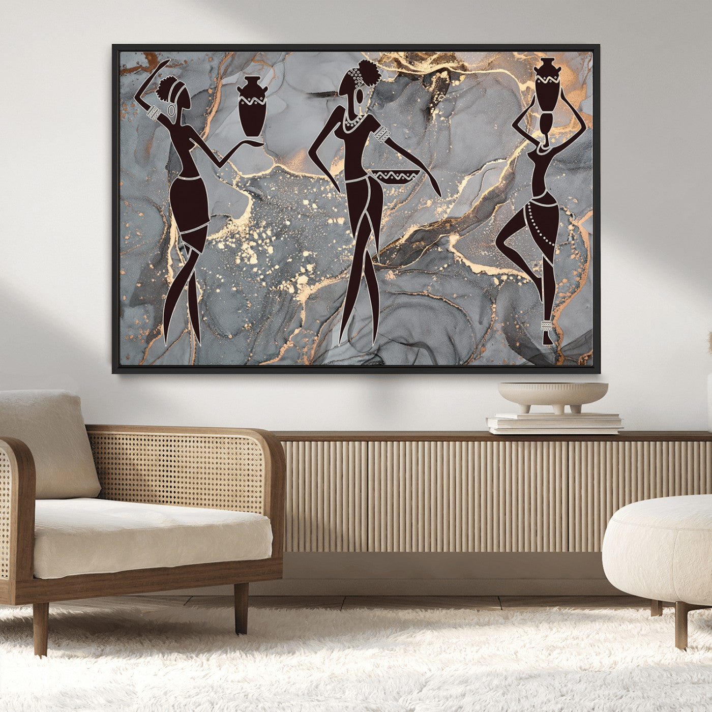 MGV-FC-36X24 - Abstract African Womens Art Canvas Print