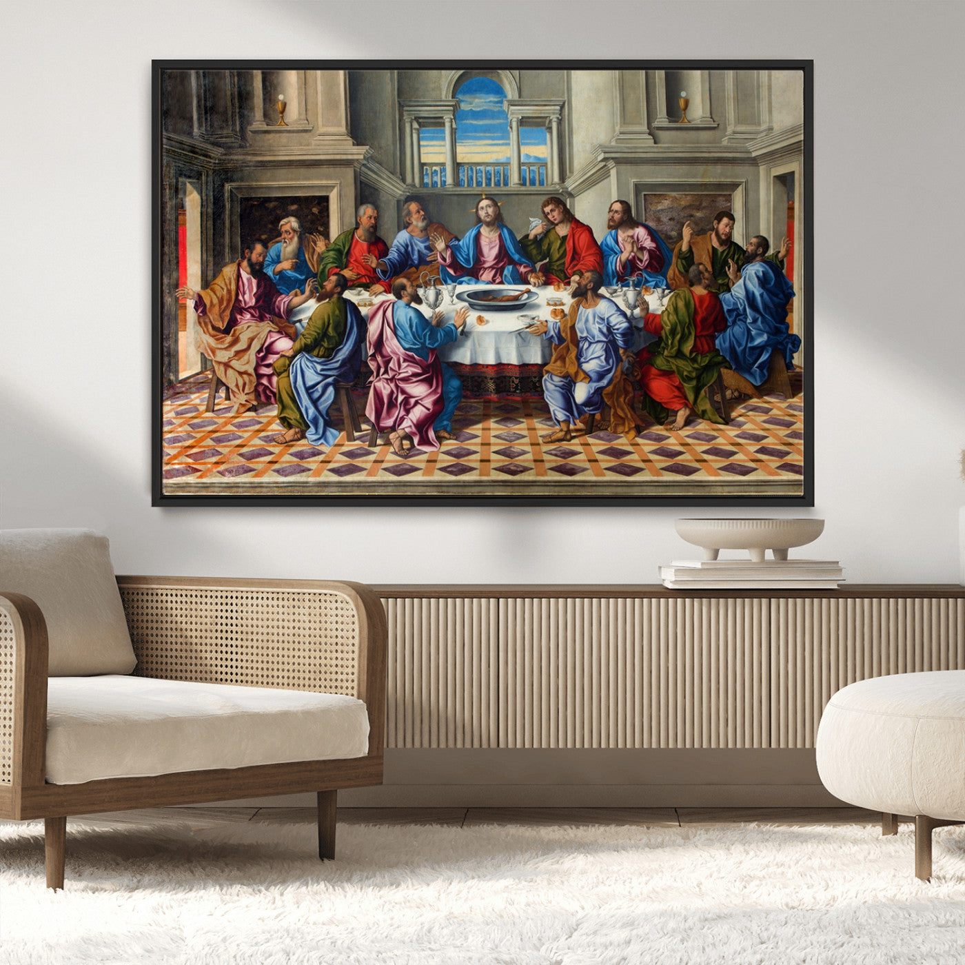 MGV-FC-36X24 - The Last Supper Multi Panel Canvas Wall Art