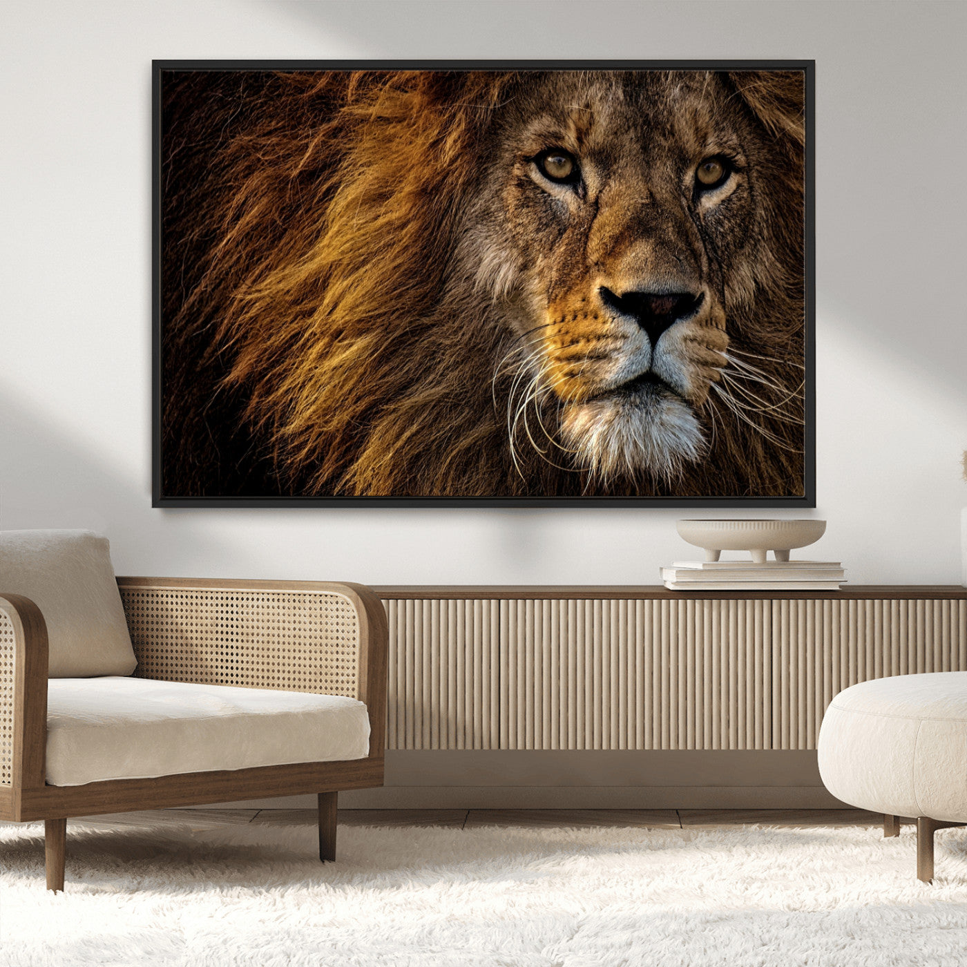 MGV-FC-36X24 - Mighty Lion Wall Art Animal Canvas Print