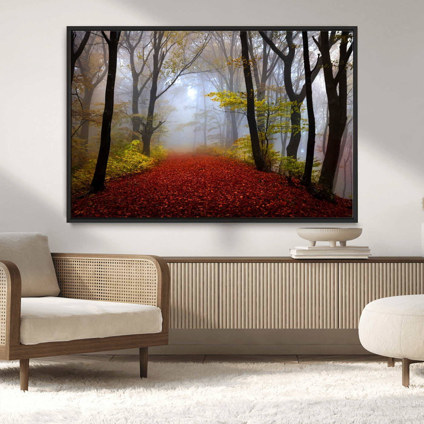 MGV-FC-36X24 - Foggy Forest Wall Art Landscape Canvas Print