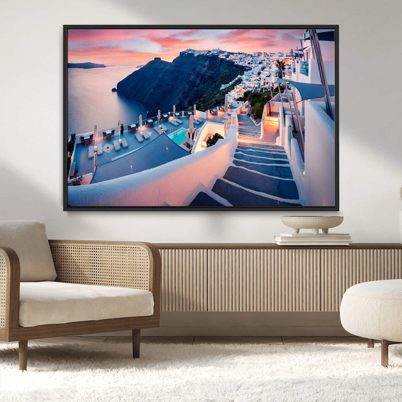 MGV-FC-36X24 - Santorini Island Wall Art Canvas Print
