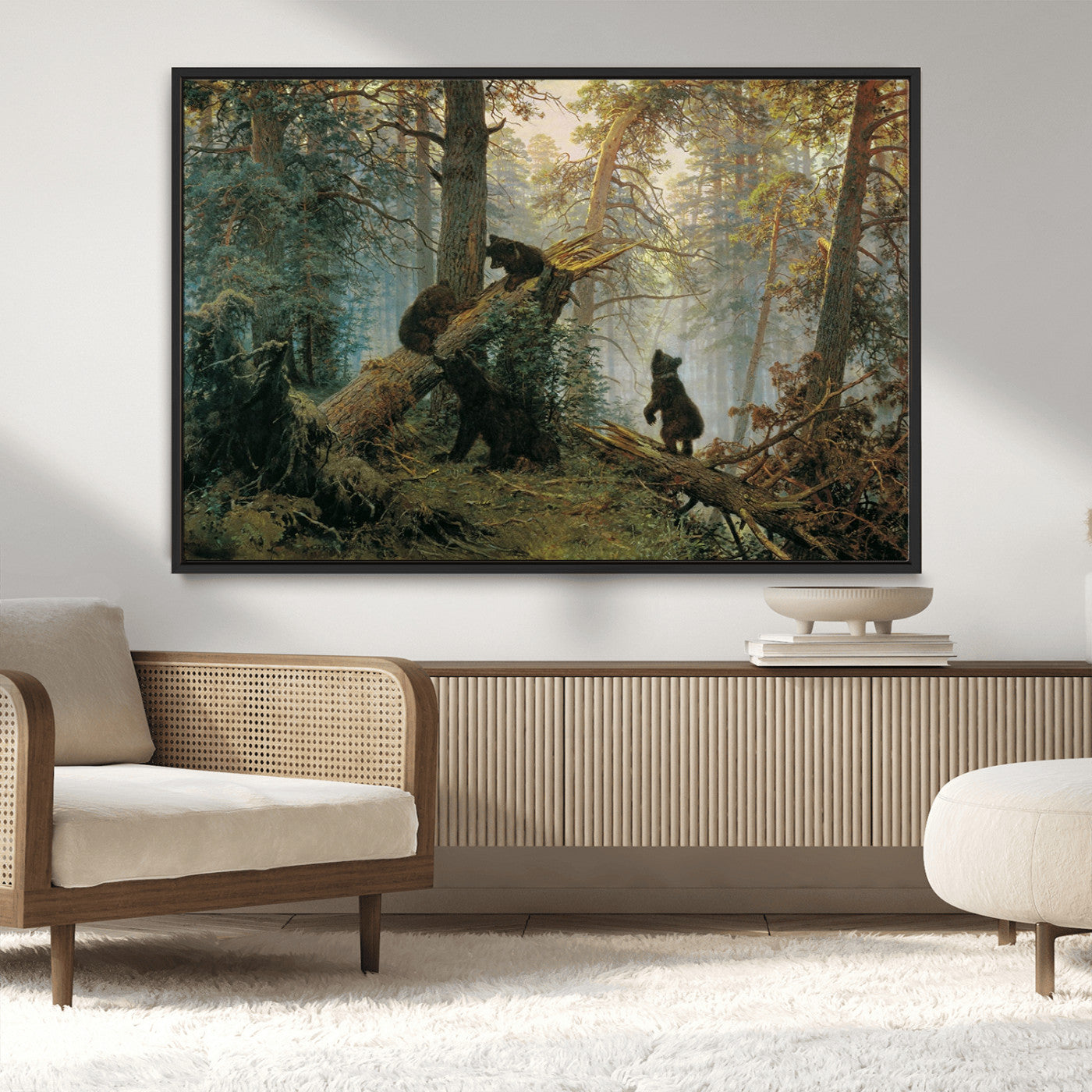 MGV-FC-36X24 - Grizzly Bear Cubs Wall Art Canvas Print