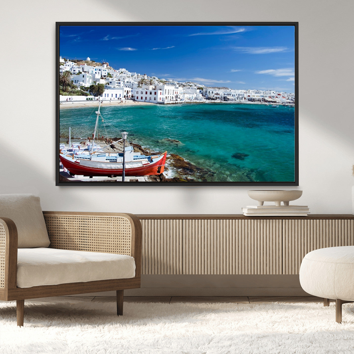 MGV-FC-36X24 - Santorini Wall Art Canvas Print