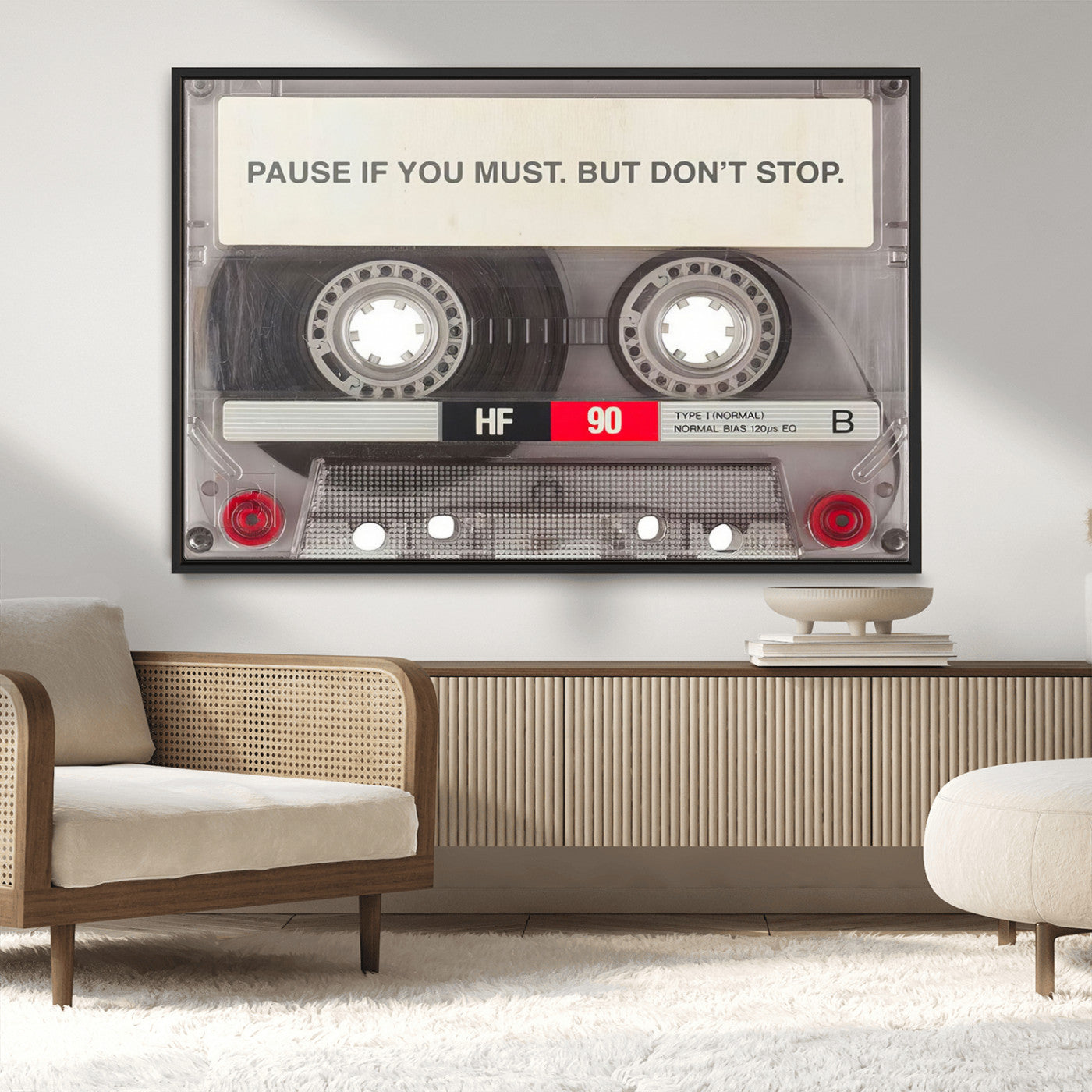 MGV-FC-36X24 - Music Cassette Iconic Wall Art Canvas Print