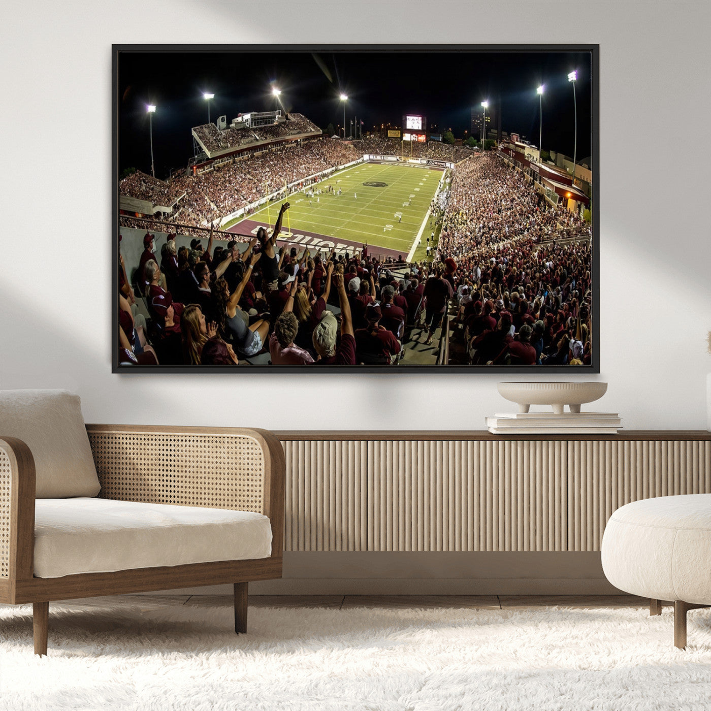 -Washington-Grizzly Stadium Canvas Print, American Football Wall Art Canvas Print, Stadium Sport Wall