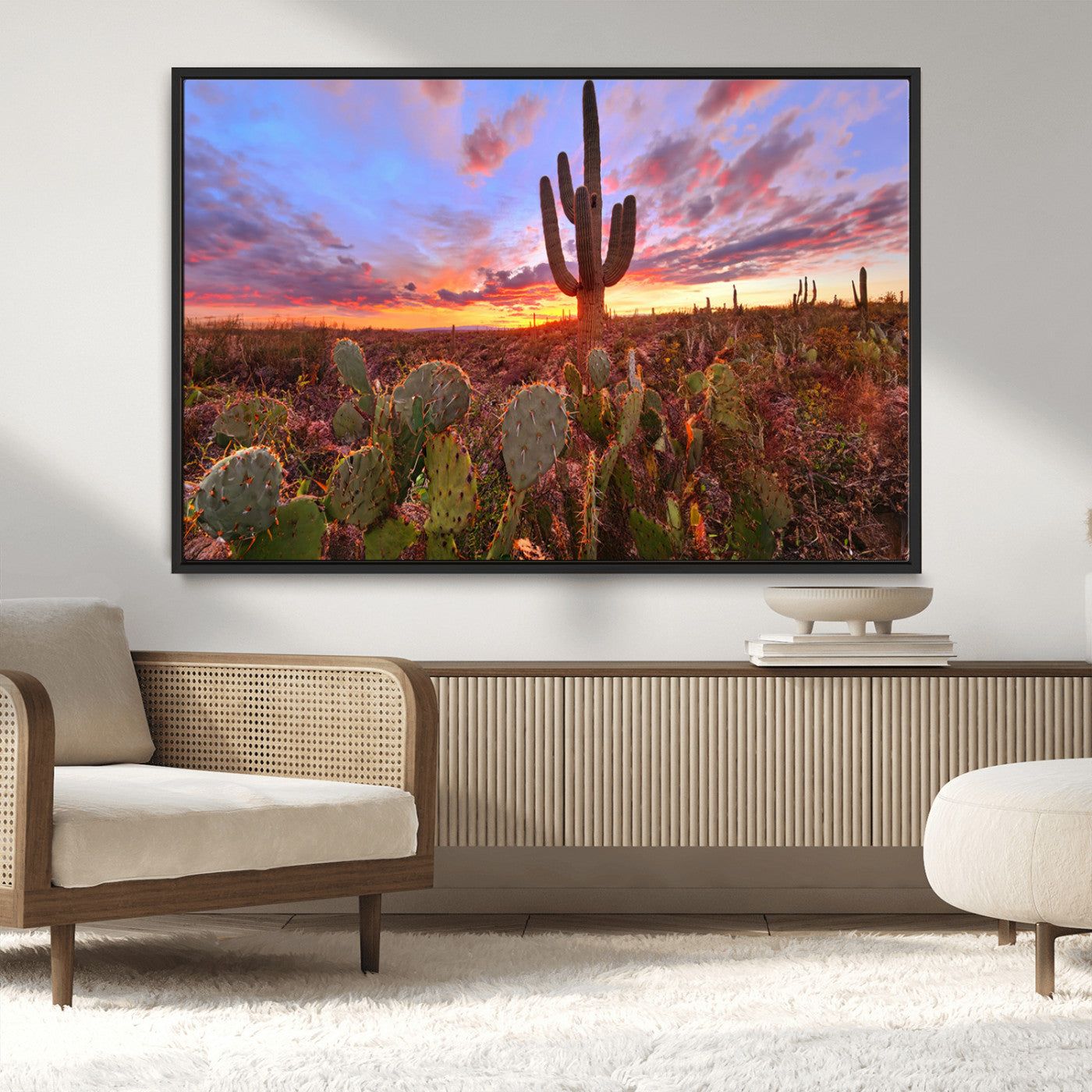 MGV-FC-36X24 - Arizona Desert Sunset Wall Art Canvas Print
