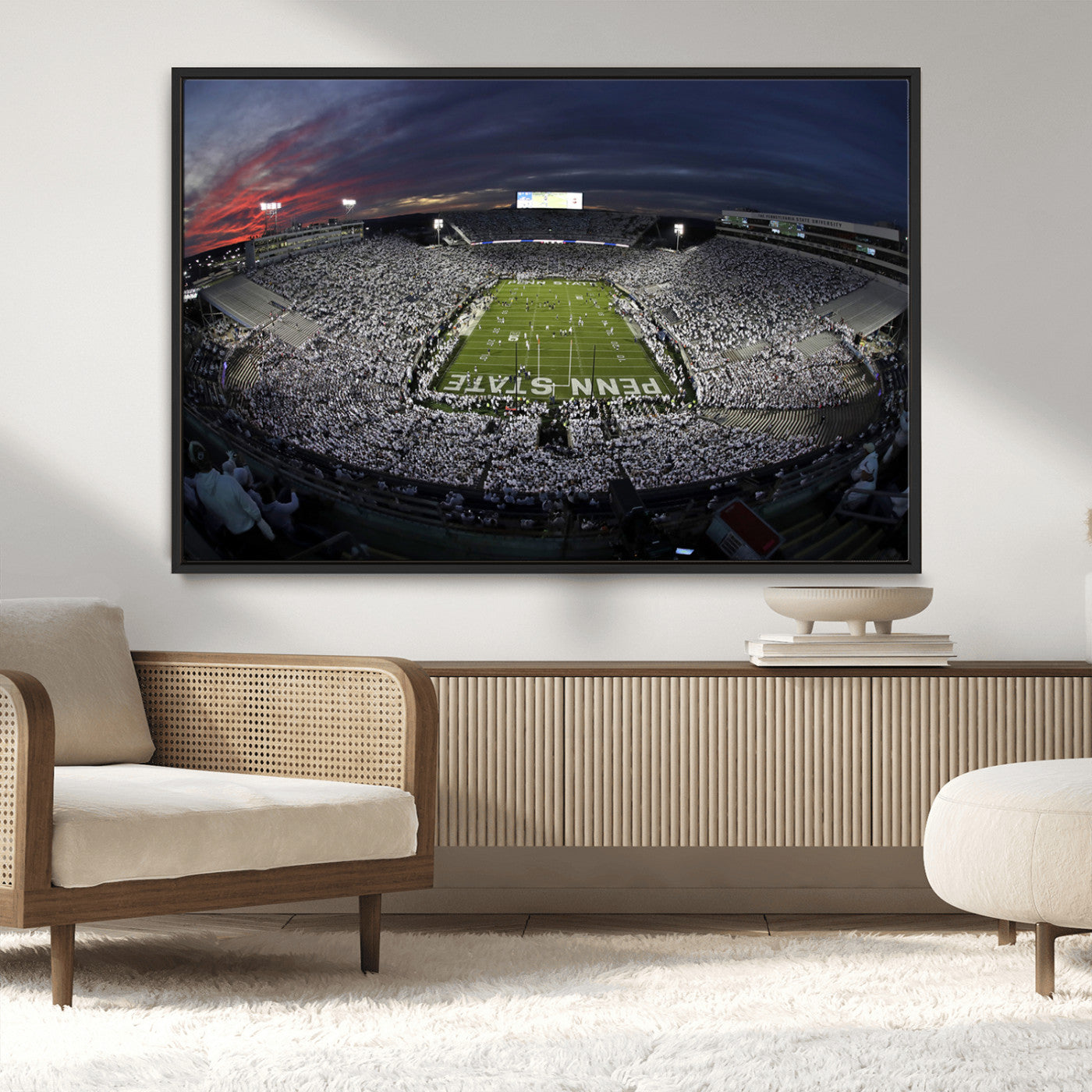MGV-FC-36X24 - Penn State University Nittany Lions Football Team Print - University Park Beaver Stadium Wall Art