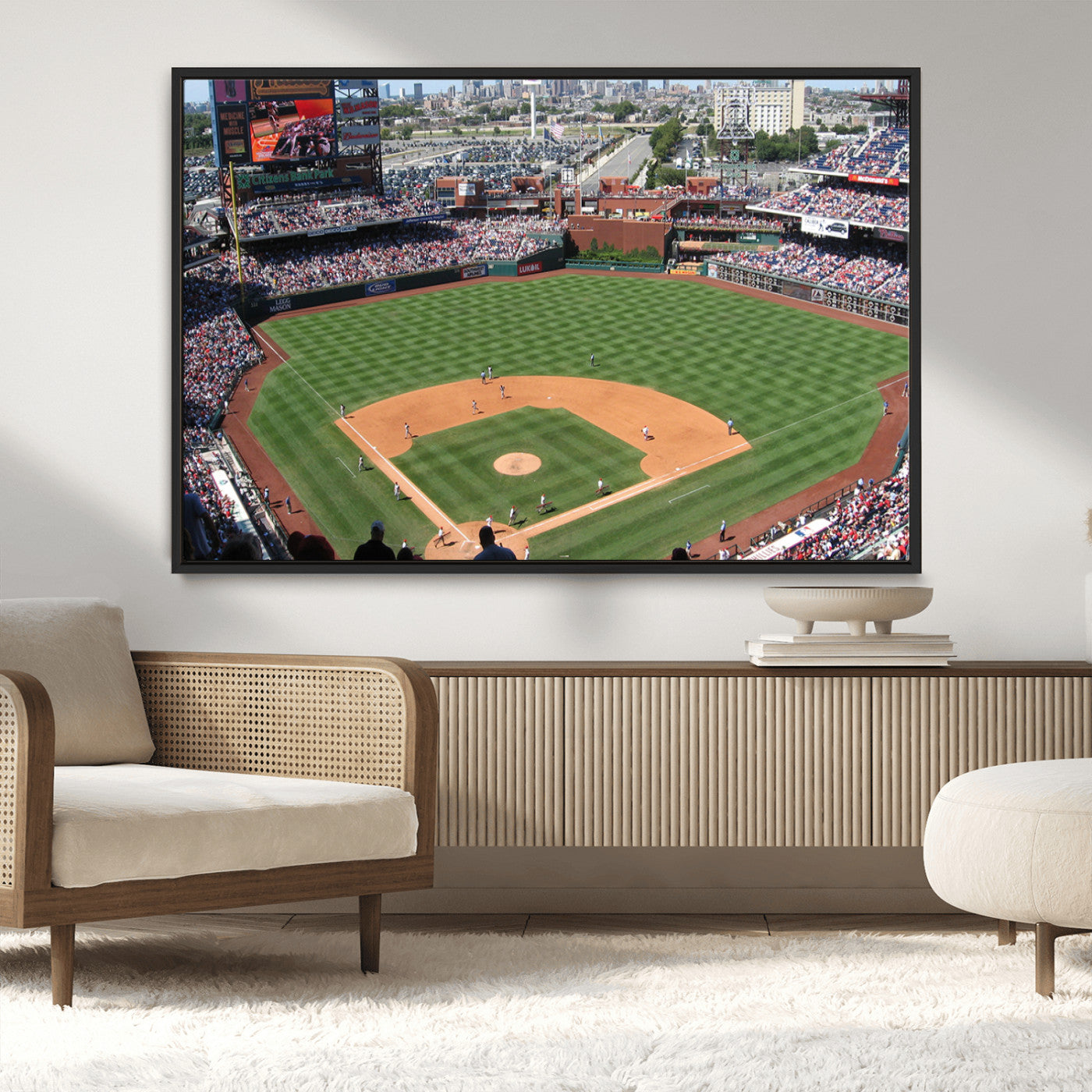 MGV-FC-36X24 - Philadelphia Phillies Baseball Team Print - Philadelphia Citizens Bank Park Stadium Wall Art Canvas