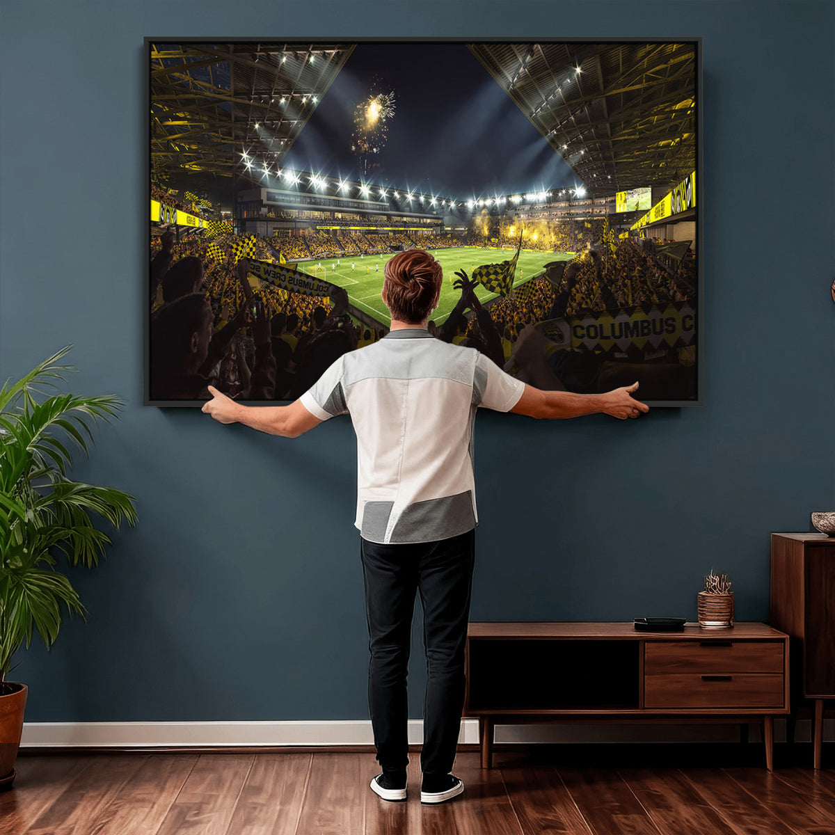51122-MGV-CV-36X24 - Columbus Crew Soccer Team Print - Columbus Crew Stadium Wall Art Canvas Print
