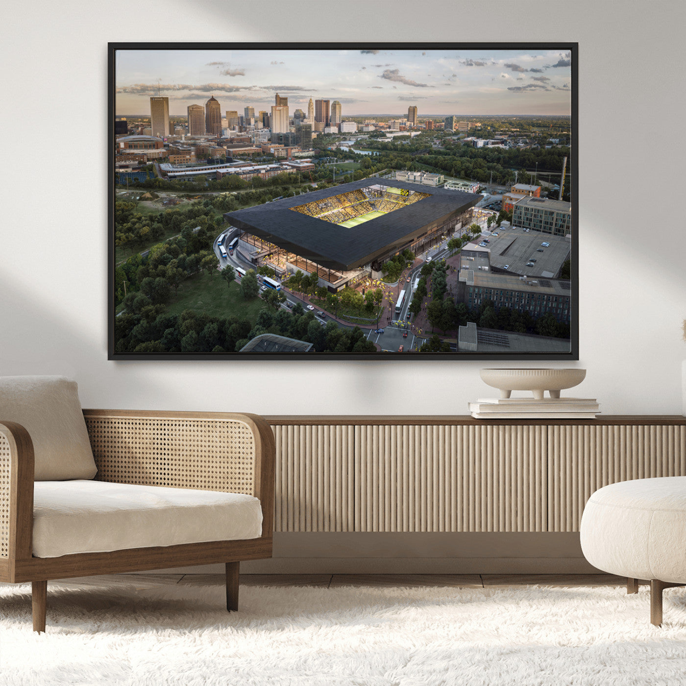 MGV-FC-36X24 - Columbus Crew Soccer Team Print - Columbus Crew Stadium Wall Art, Columbus Crew Soccer Wall Art