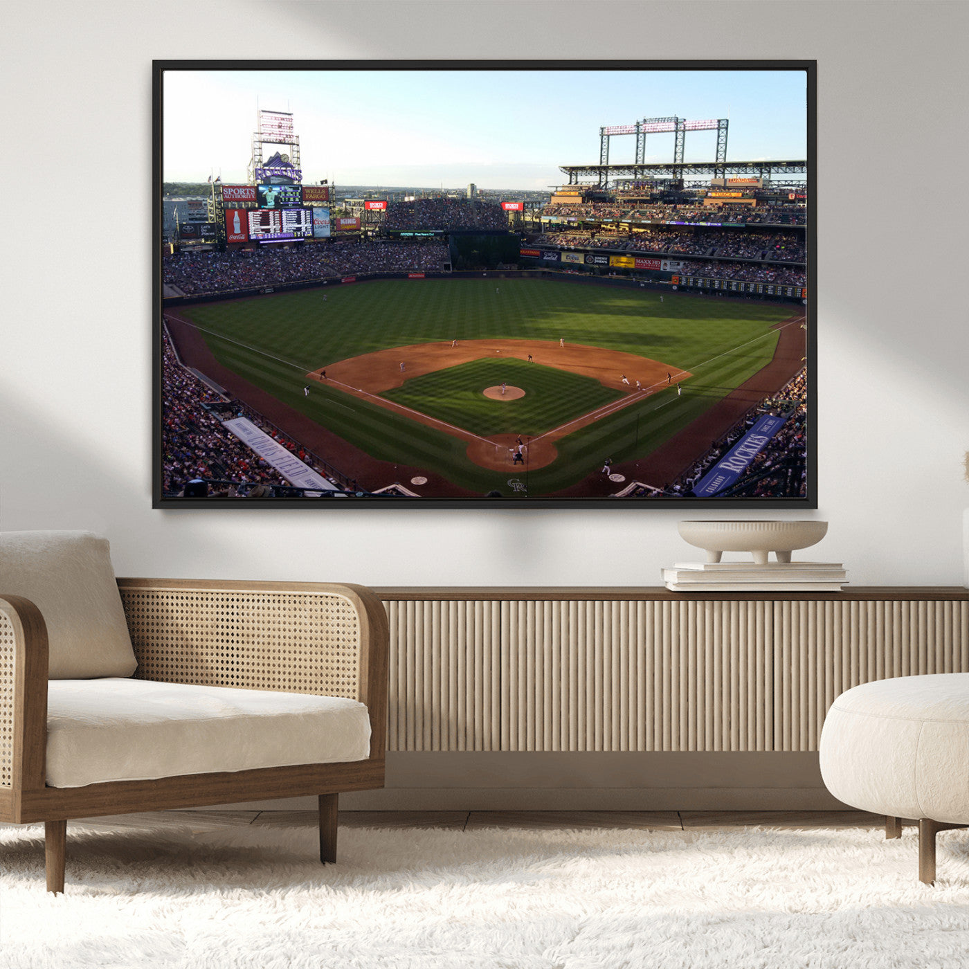 MGV-FC-36X24 - Colorado Rockies Coors Field Wall Art Canvas Print - MLB Baseball Stadium