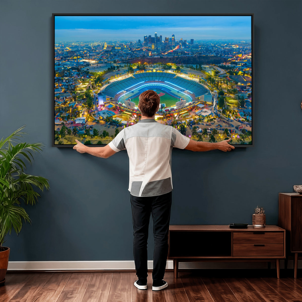 78144-MGV-CV-36X24 - Los Angeles Dodgers Wall Art Canvas, Dodger Stadium Wall Art