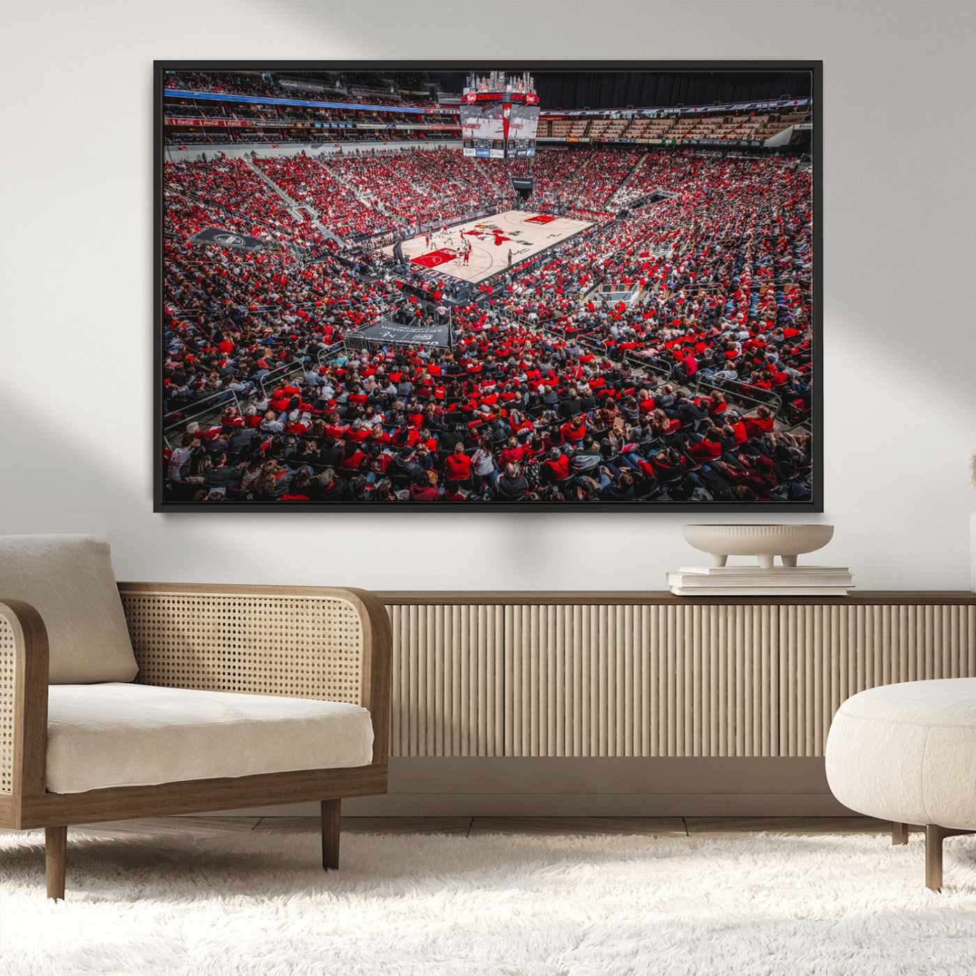 MGV-FC-36X24 - Louisville Cardinals Basketball Print Canvas - Louisville KFC Yum Center Arena Wall Art Canvas Print