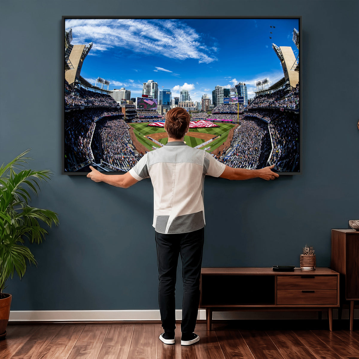 52297-MGV-CV-36X24 - San Diego Padres Baseball Team Print, Petco Park Stadium