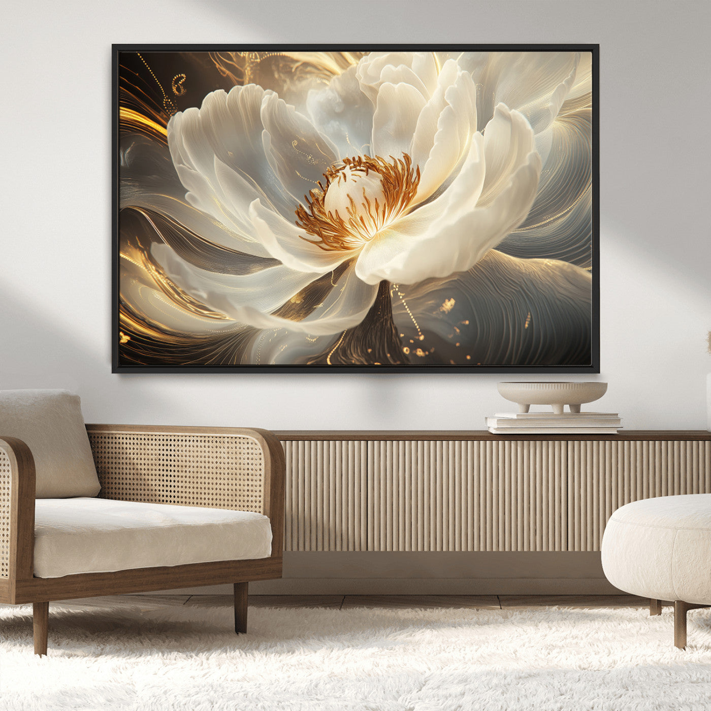 MGV-FC-36X24 - Abstract Floral Wall Art Canvas Print