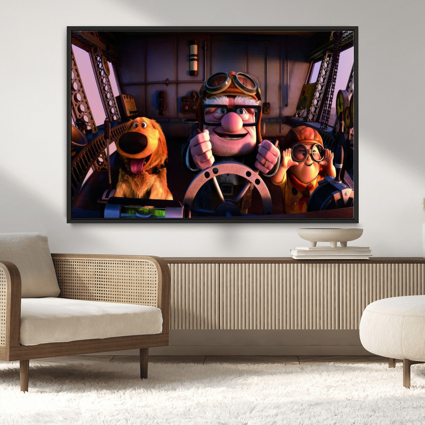 MGV-FC-36X24 - Carl Russel And Dog, Movie Up Poster, Movie Up Wall Art, Movie Up Poster Print, Carl