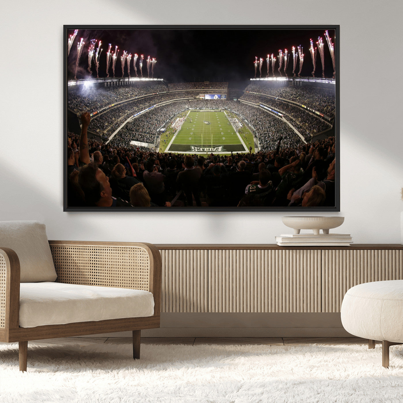 MGV-FC-36X24 - Eagles Field Stadium Wall Art - Philadelphia Eagles Football Team Print - Philadelphia Lincoln
