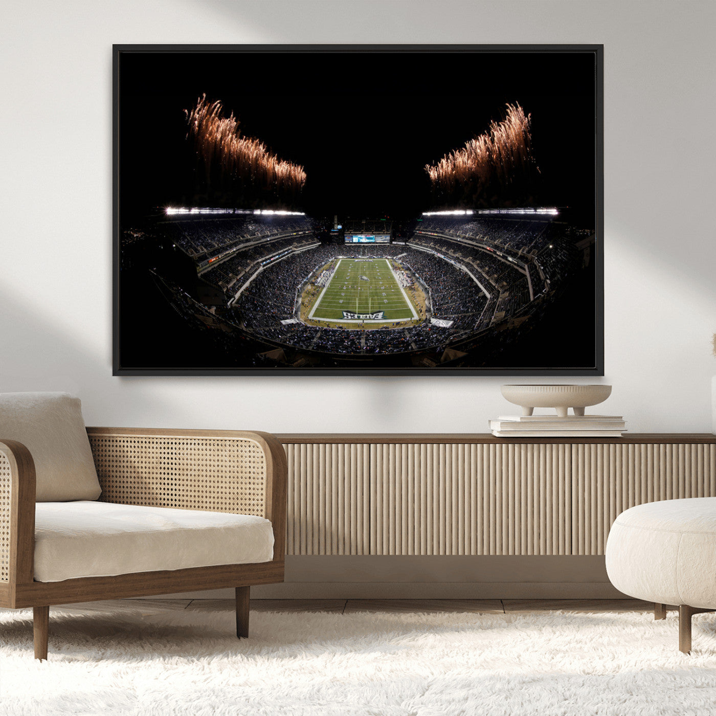MGV-FC-36X24 - Eagles Field Stadium Wall Art | Philadelphia Eagles Football Team Print - Philadelphia Lincoln